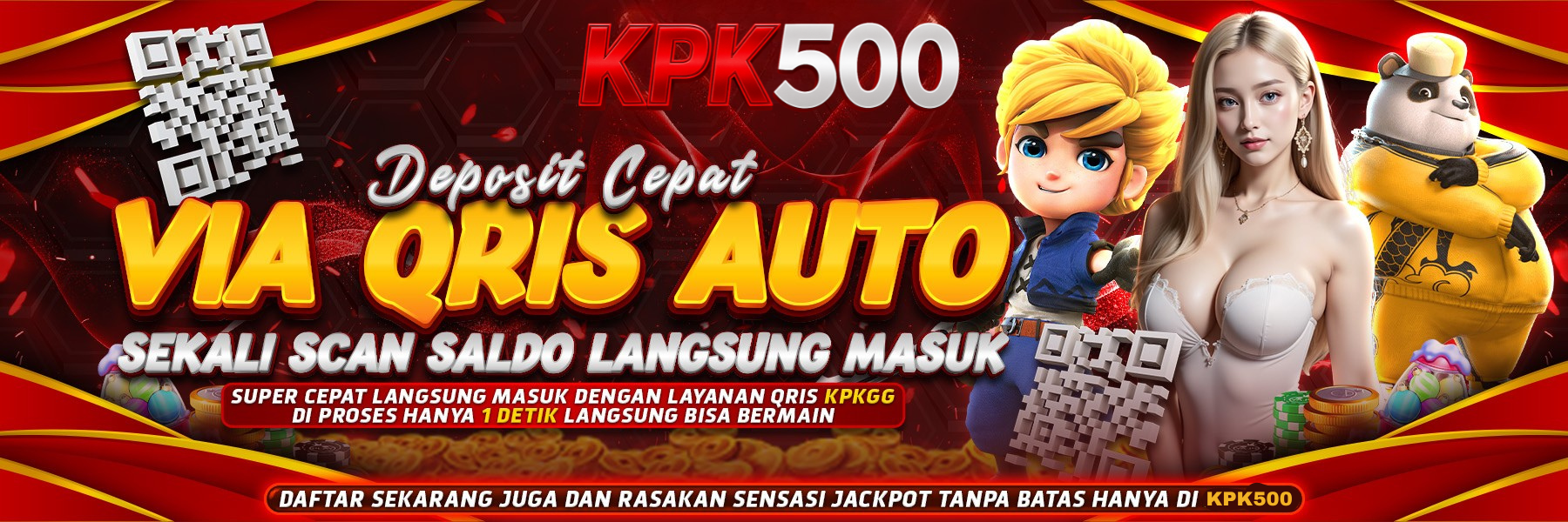 Deposit Via QRIS Auto KPK500 – Saldo Masuk 30 Detik, Tanpa Potongan